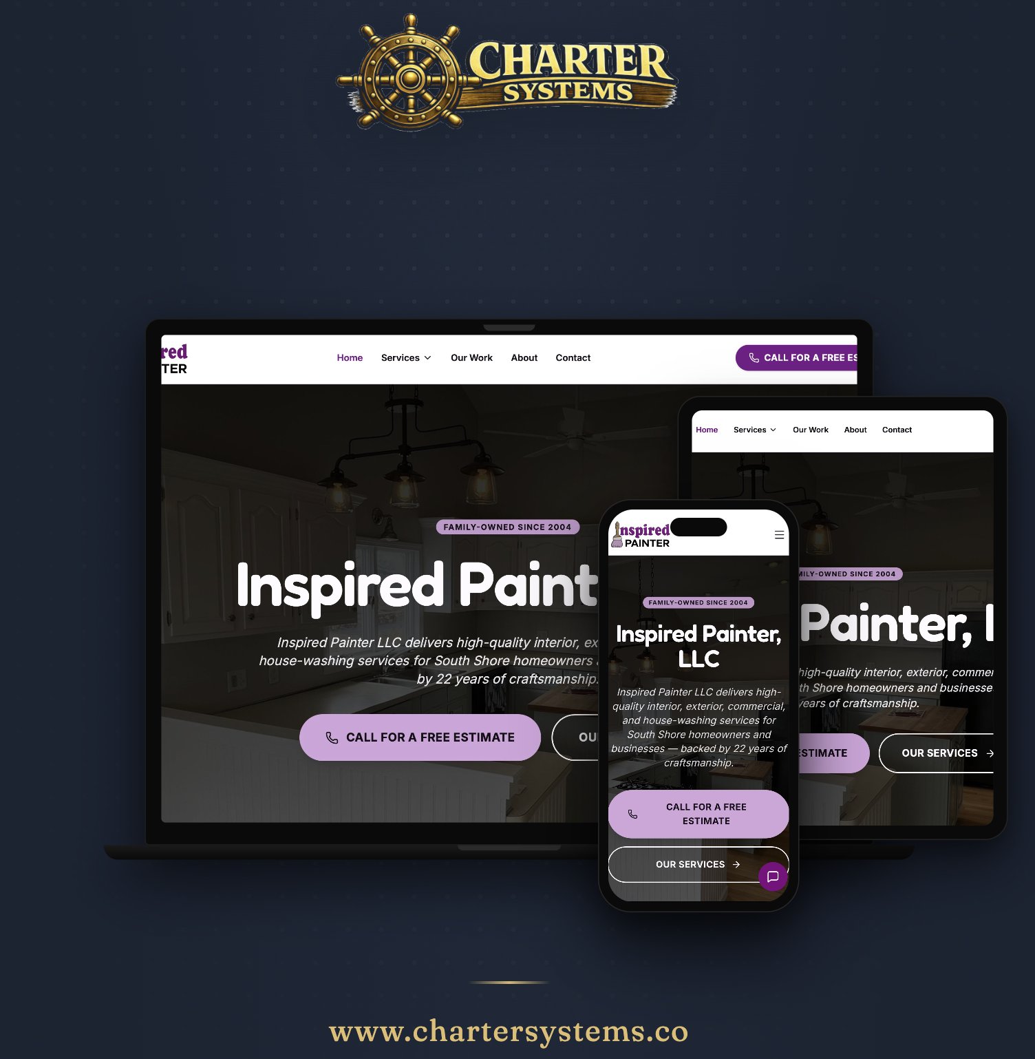 Inspired Painter website preview