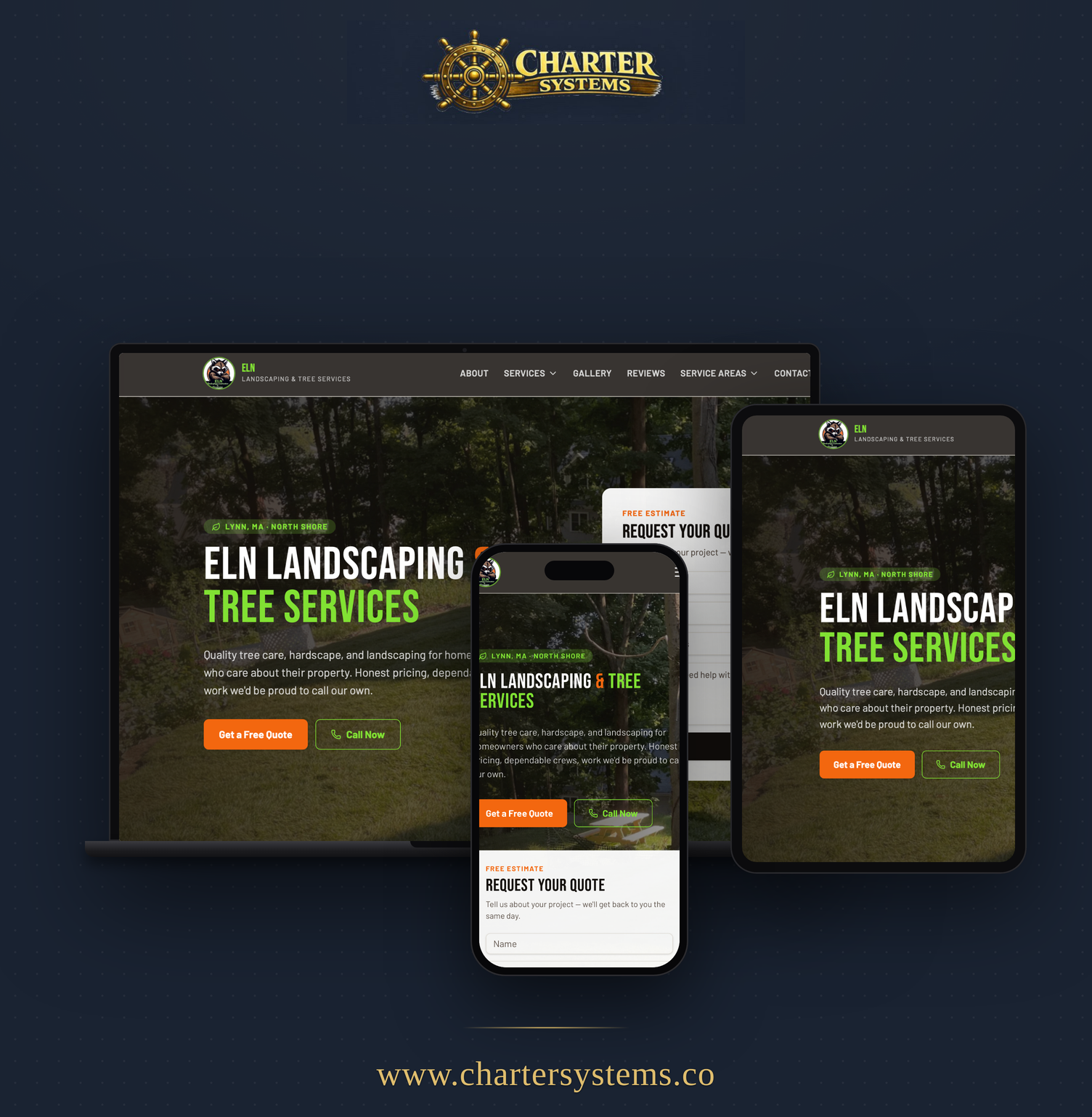 ELN Landscaping website preview