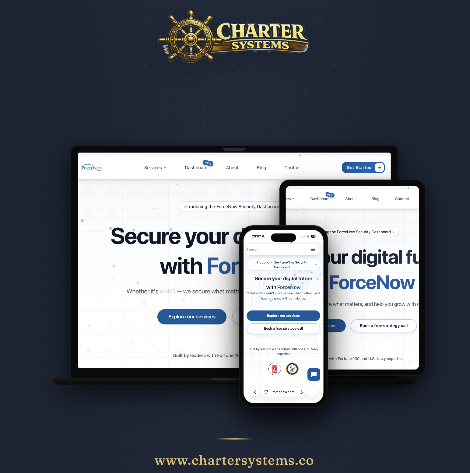 ForceNow website preview