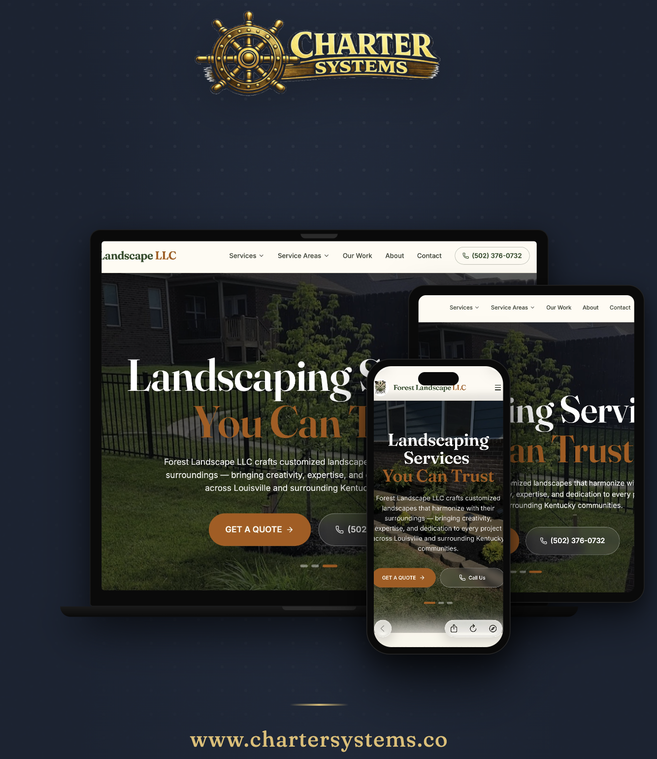 Forest Landscape website preview