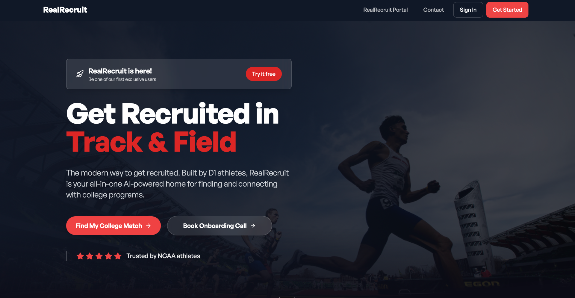 Real Recruit website preview