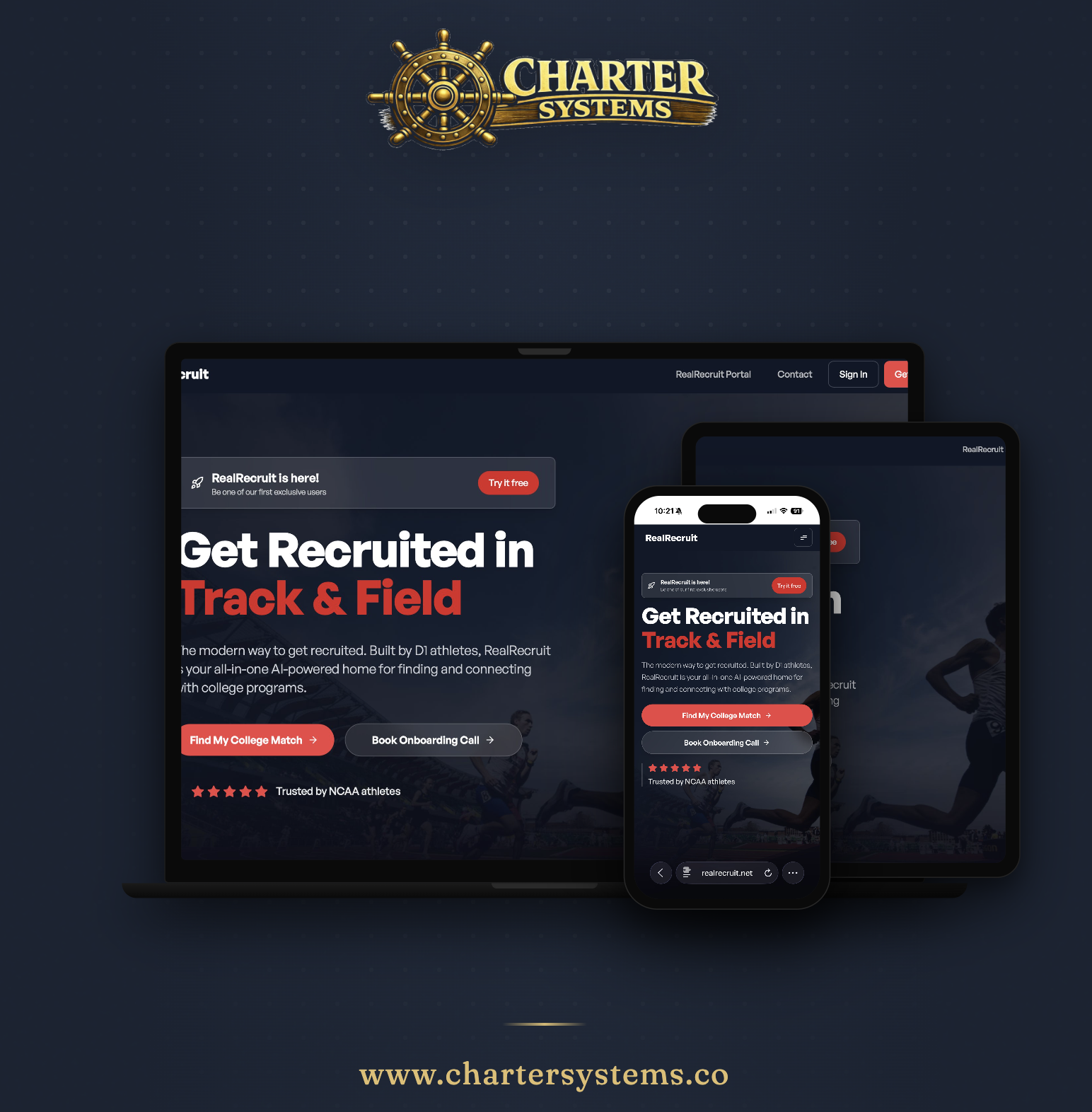 Real Recruit website preview